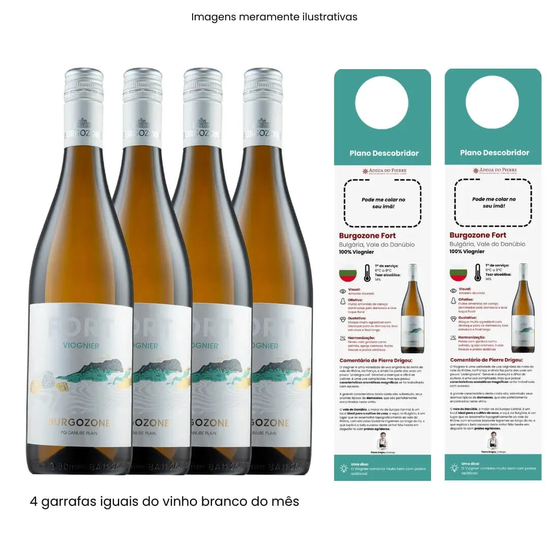 Assinatura Descobridor 4 Garrafas Branco
