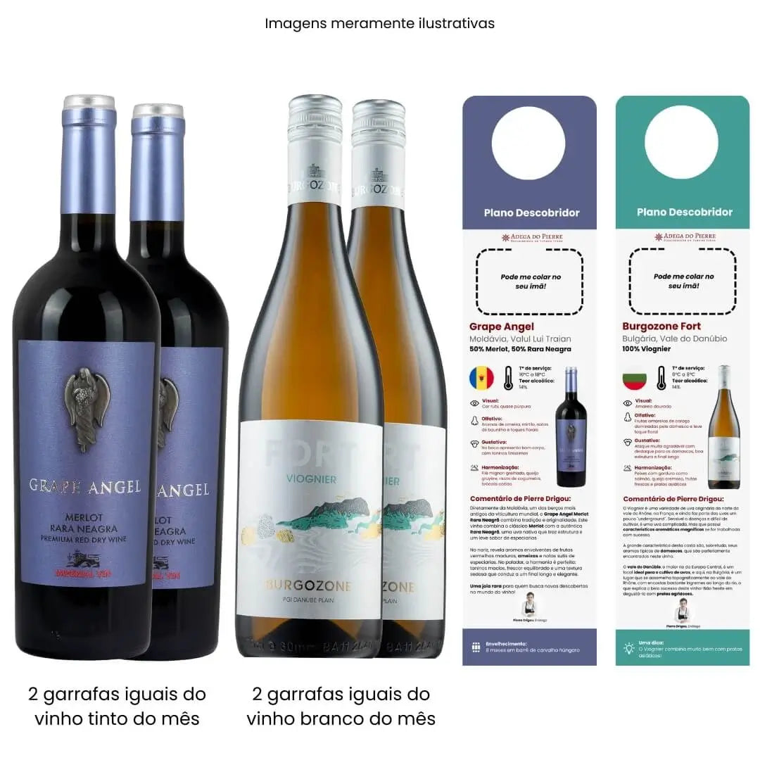 Assinatura Descobridor 4 Garrafas Tinto e Branco
