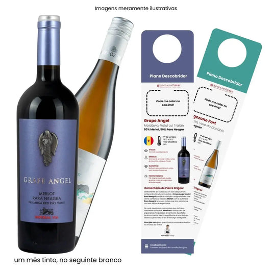 Assinatura Descobridor 1 Garrafa Tinto e Branco